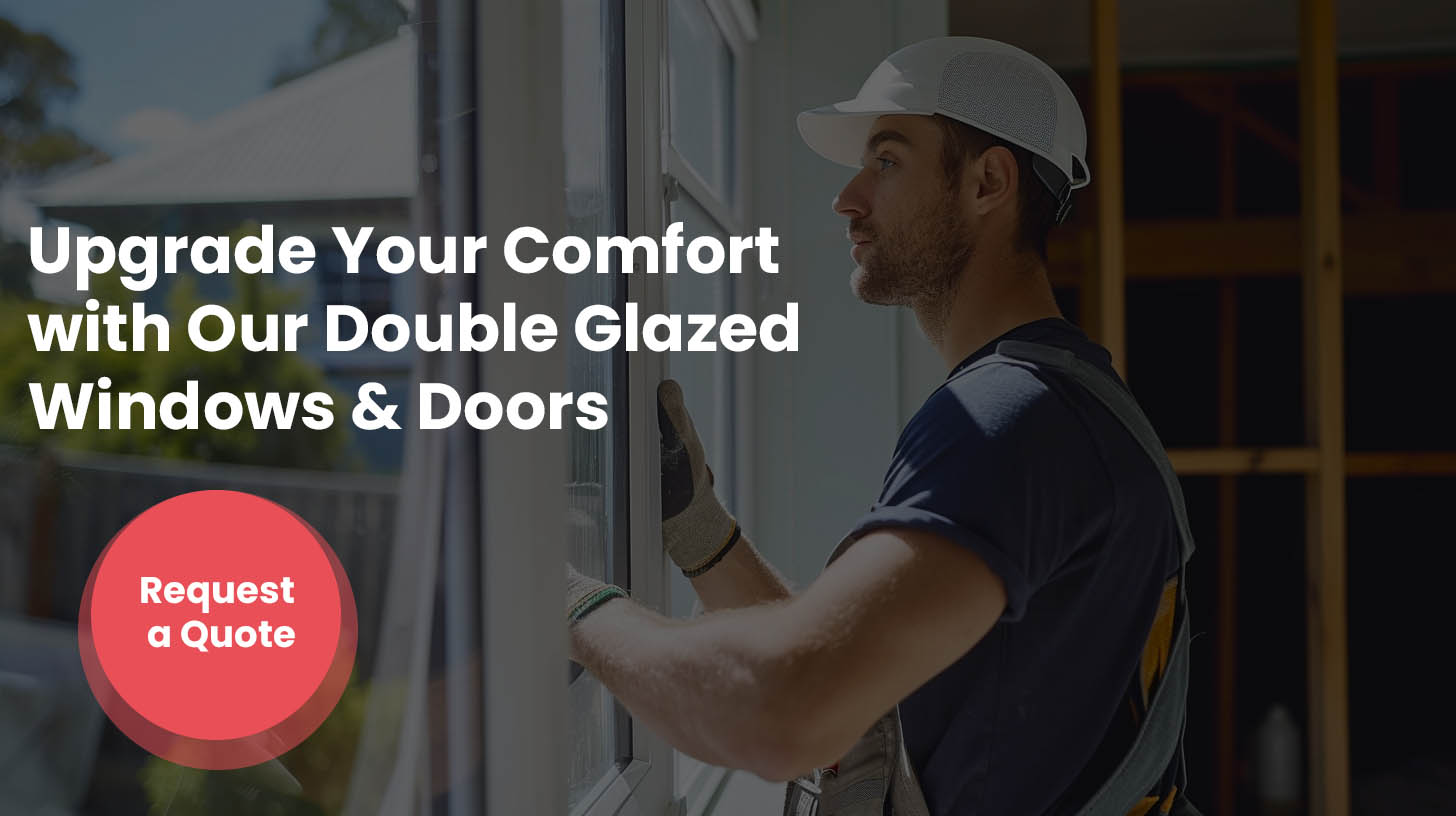 banner worker installing window banner worker installing window