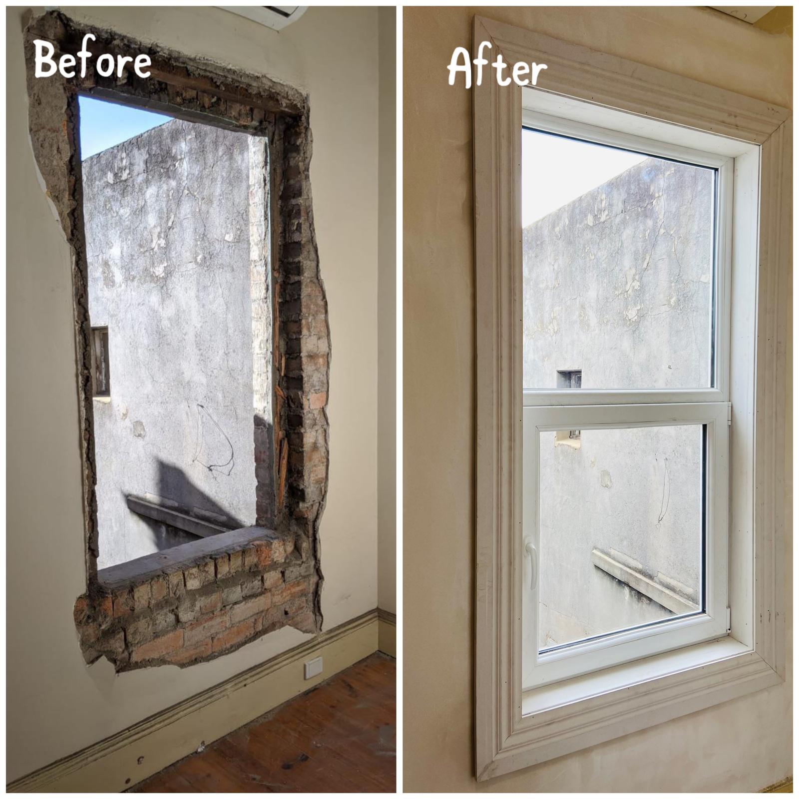 window before and after