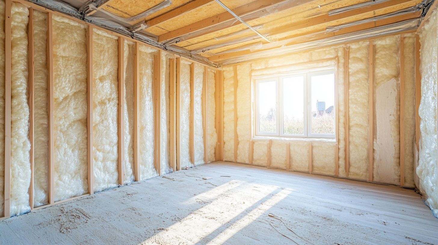 a home with insulation