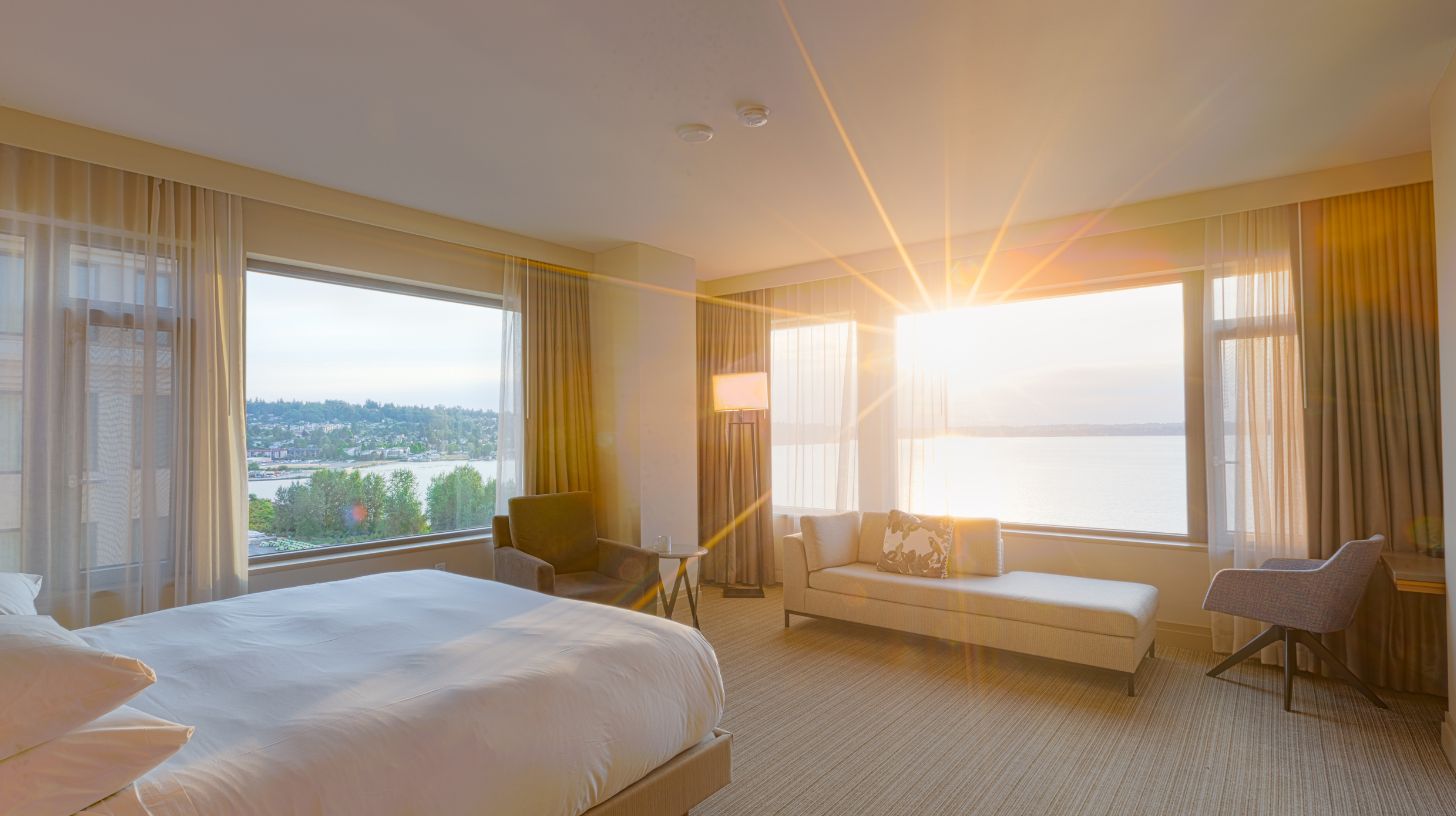 sunlight through a bedroom window