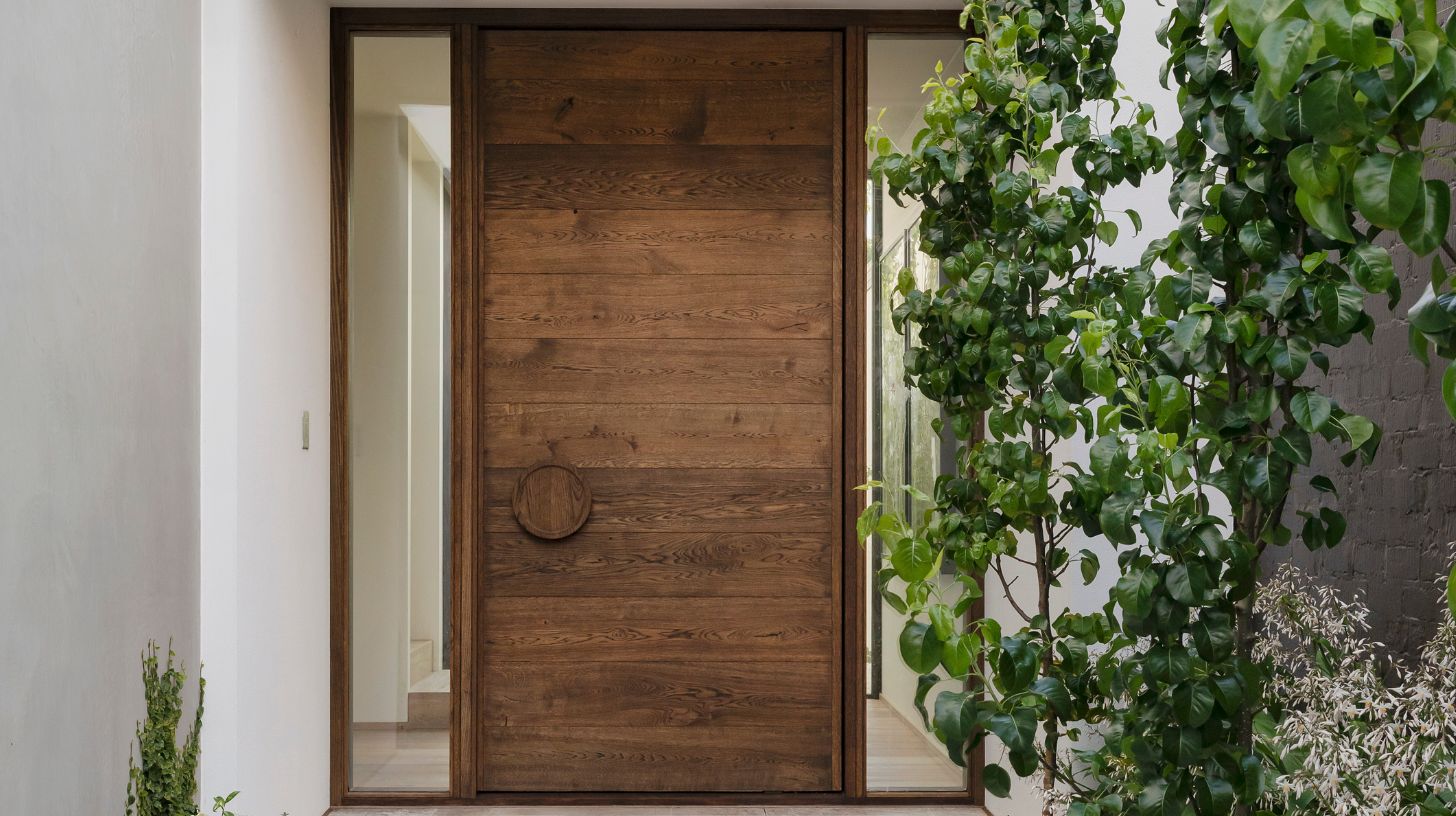 classic wooden front door design