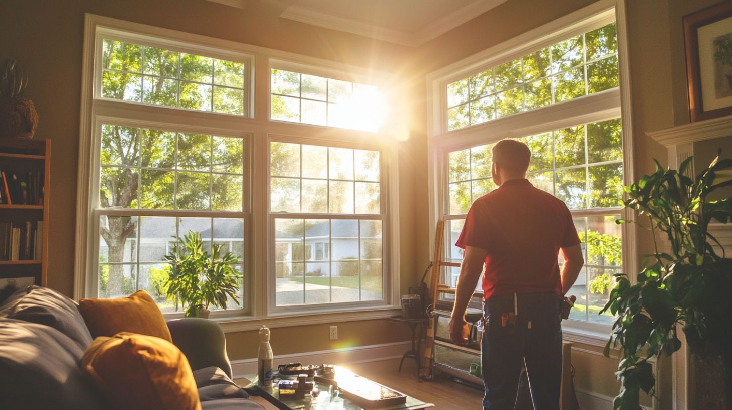 sunlight shining through a window