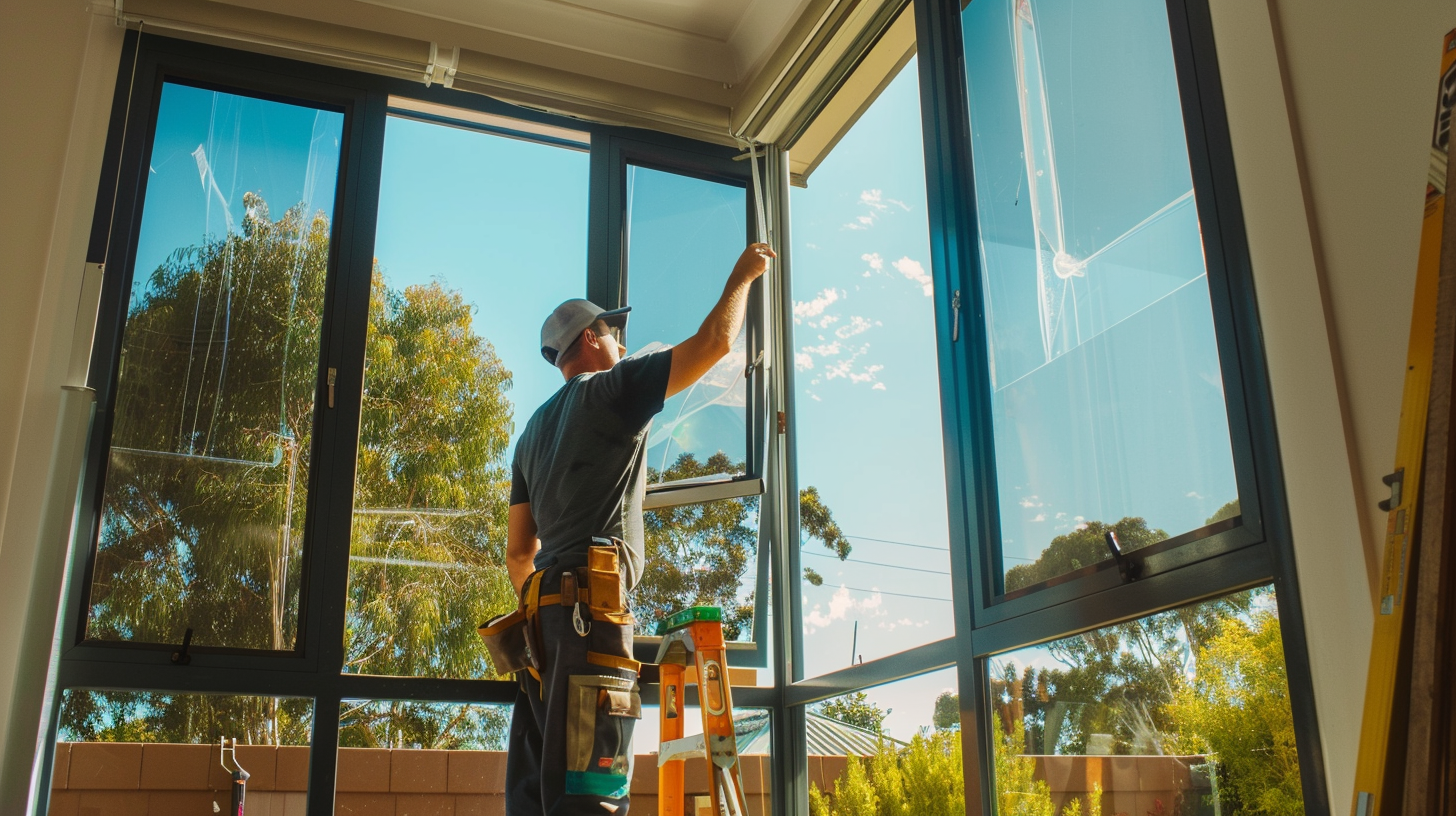 installation of double glazed windows