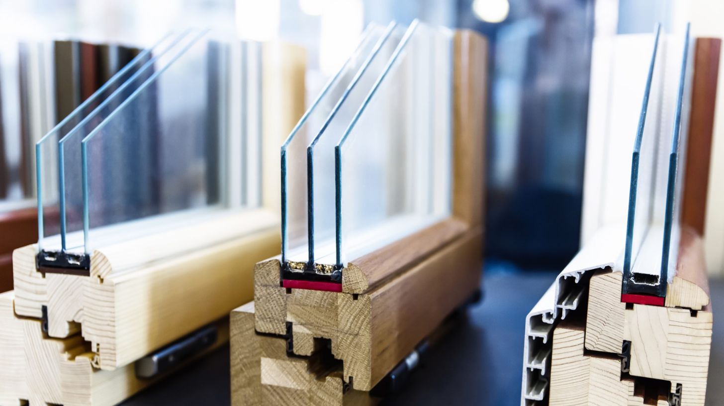 a close up of various types of energy efficient windows